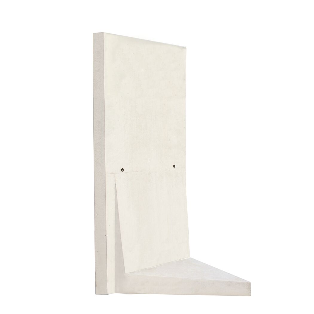 L-Stein-Ecke grau 180 x 100 x 8 cm