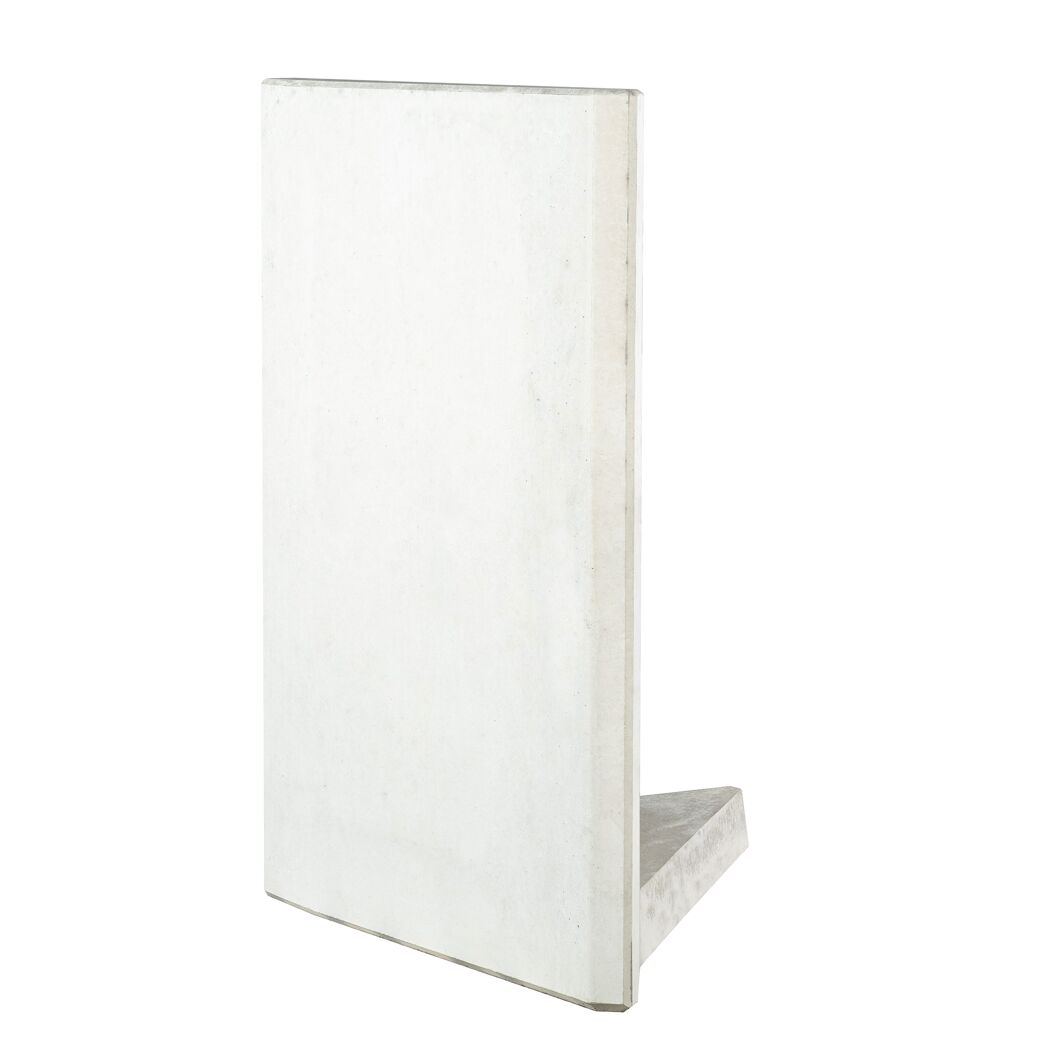 Graue L-Stein-Ecke