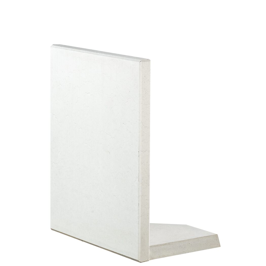 Graue L-Stein-Ecke