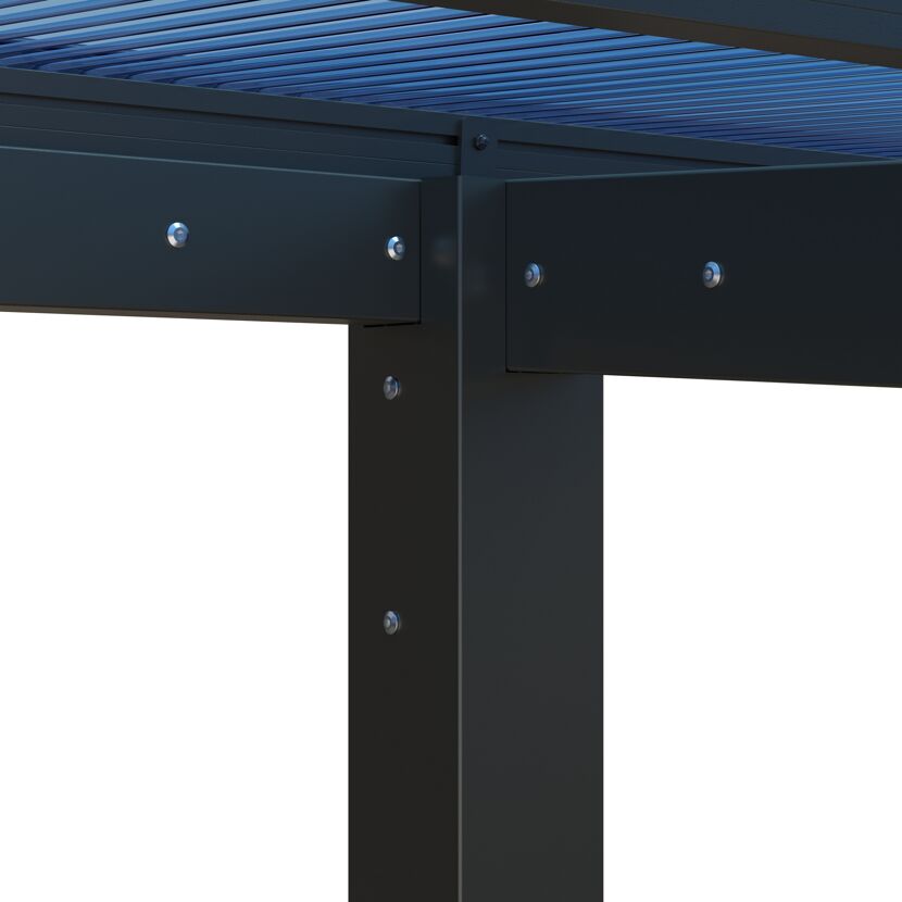 Einzelcarport 'Wing Plus Standard' Aluminium anthrazit 293 x  250 x 530 cm