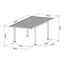 Einzelcarport 'Wing Plus Standard' Aluminium anthrazit 293 x  250 x 530 cm