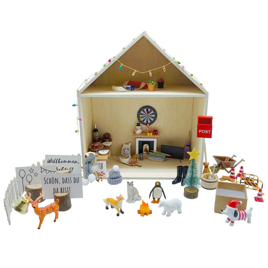 Adventskalender Weihnachtswichtelhaus 24-teilig