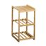 Aufbewahrungsregal mit 2 Stoffboxen Bambus braun 29,5 x 57 x 33,5 cm