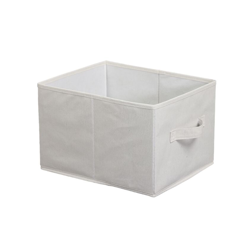 Aufbewahrungsregal mit 2 Stoffboxen Bambus braun 29,5 x 57 x 33,5 cm