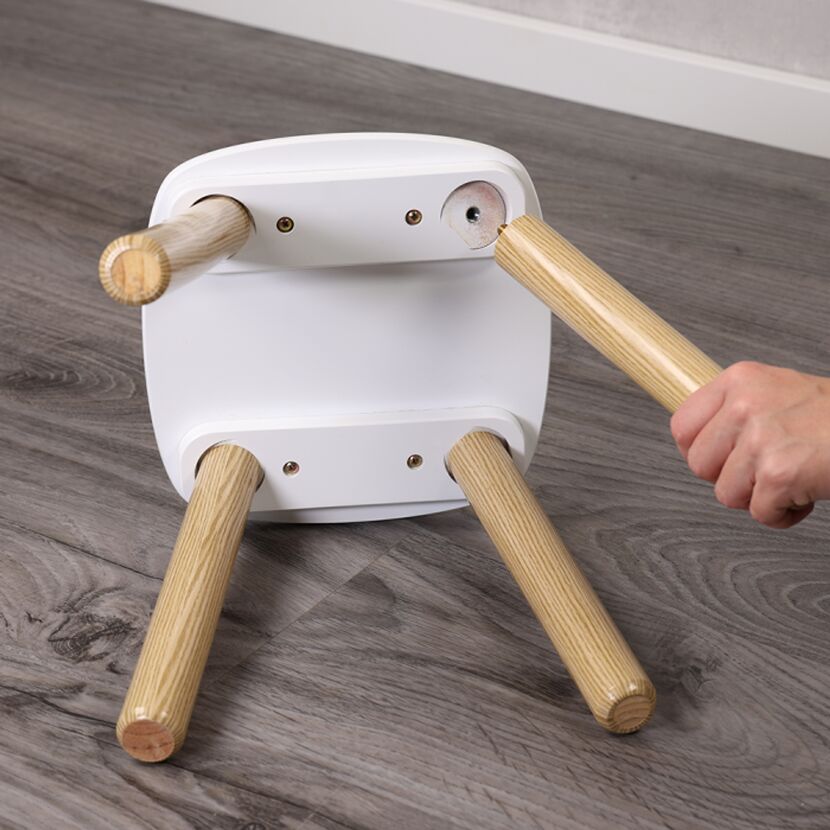 Kindersitzgruppe holzfarben/weiß 3-teilig