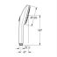 Handbrause 'Vitalio Joy+ 120' chromfarben 3 Strahlarten