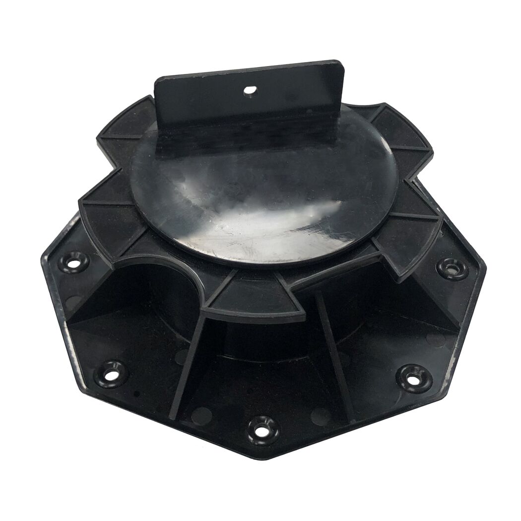Terrassenlager Kunststoff 16,2 x 16,2 x 6 cm schwarz
