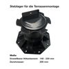 Terrassenlager Kunststoff 20,5 x 20,5 x 14 cm schwarz