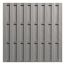 Zaunelement 'Color Line' WPC/Aluminium grau 180 x 180 cm