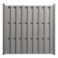 Zaunelement 'Color Line' WPC/Aluminium grau 180 x 180 cm