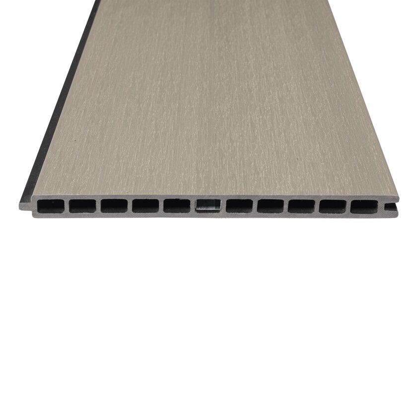 Zaunbohlen 'Cora Line' WPC grau/braun 179 x 28 cm