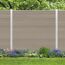 Zaunbohlen 'Cora Line' WPC grau/braun 179 x 28 cm
