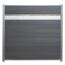 Zaunelement Cora Line Aluminium silber mit Lochmuster
