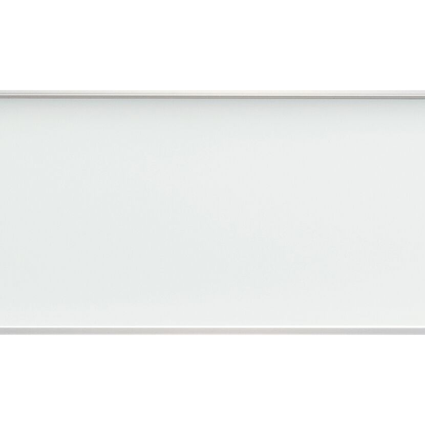 Weißes Zaunelement 'Cora Line' mit Acrylglas