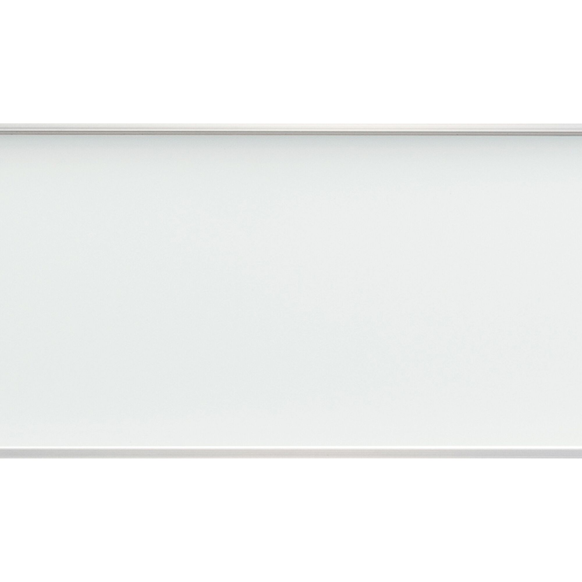 Weißes Zaunelement 'Cora Line' mit Acrylglas