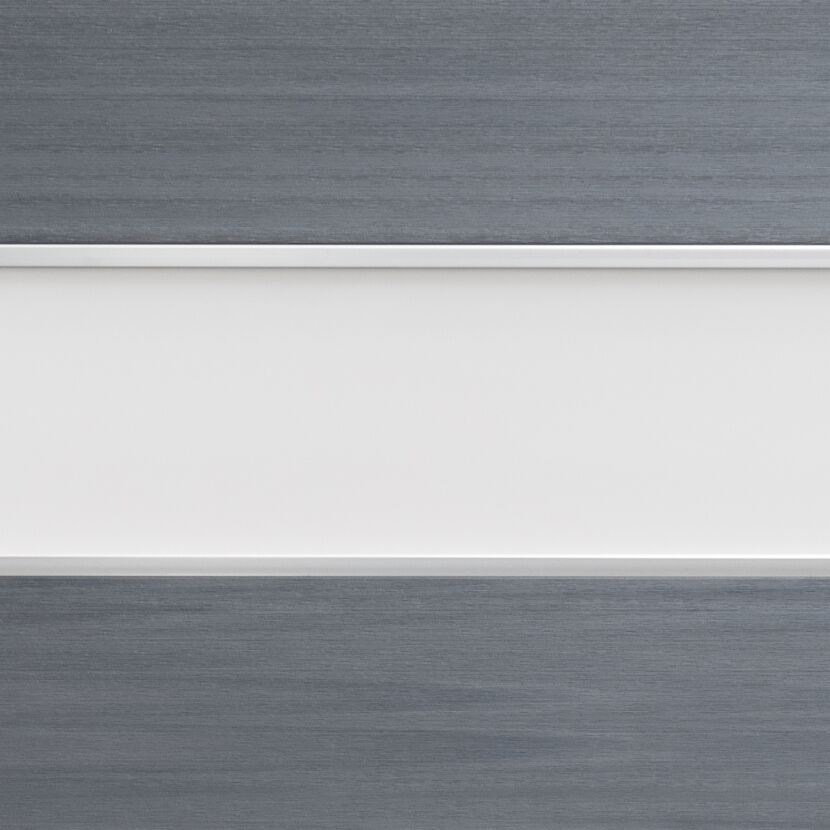 Zaunelement 'Cora Line' mit weißem Acrylglas