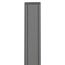 Pfostenkappe Kunststoff silber/grau