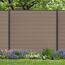Zaunbohlen 'Stella Line' WPC grau/braun 179 x 14 cm