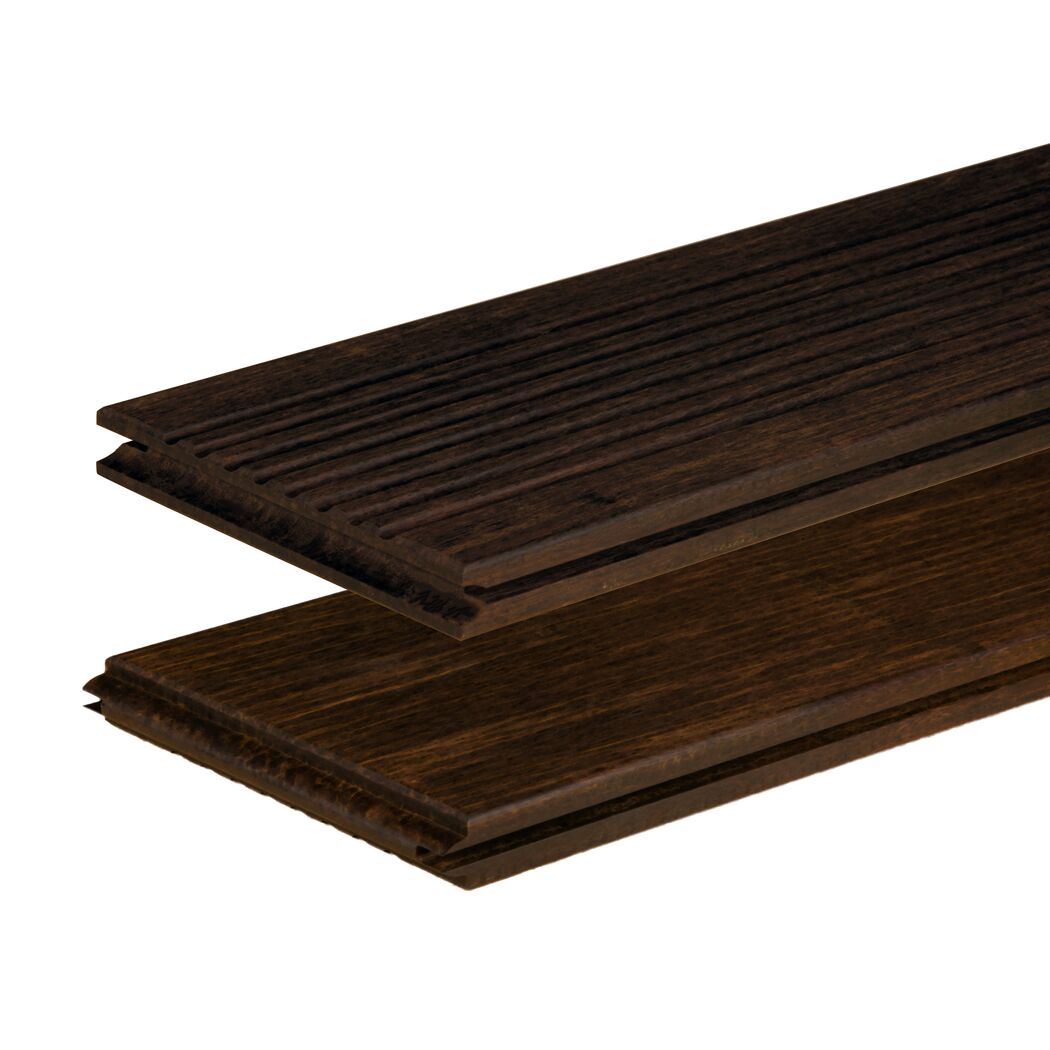Terrassendiele Bambus 185 x 13,7 x 2 cm braun