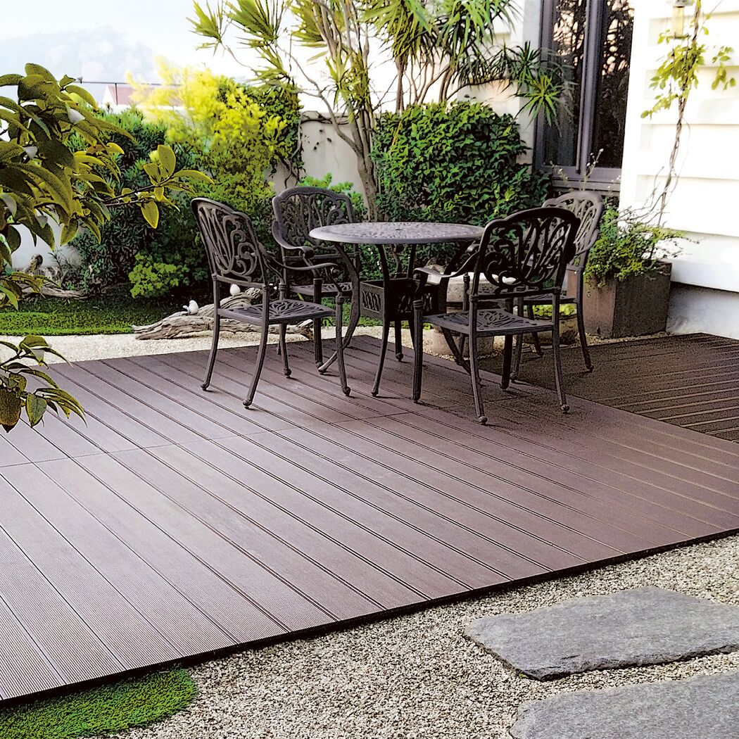 Terrassendiele Bambus 185 x 13,7 x 2 cm braun