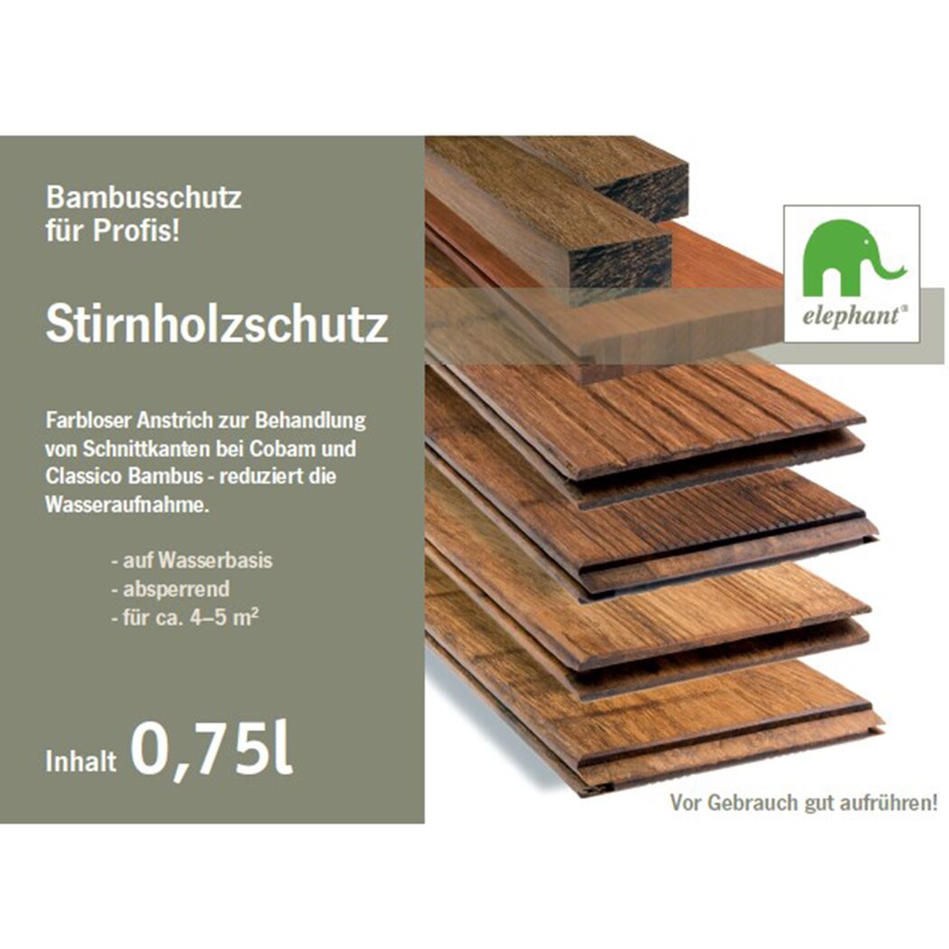 Holzöl 'Hirnholzschutz' für Bambus- und Holzoberflächen 750 ml