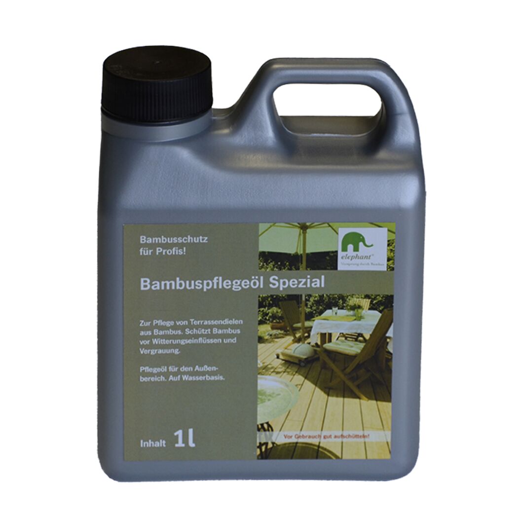 Holzöl 'Bambuspflegeöl Spezial' für Bambus- und Holzoberflächen 1000 ml kaffeefarben