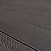 Terrassendiele WPC 400 x 19 x 2 cm grau/schwarz