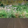 Terrassendiele WPC 400 x 19 x 2 cm grau/schwarz