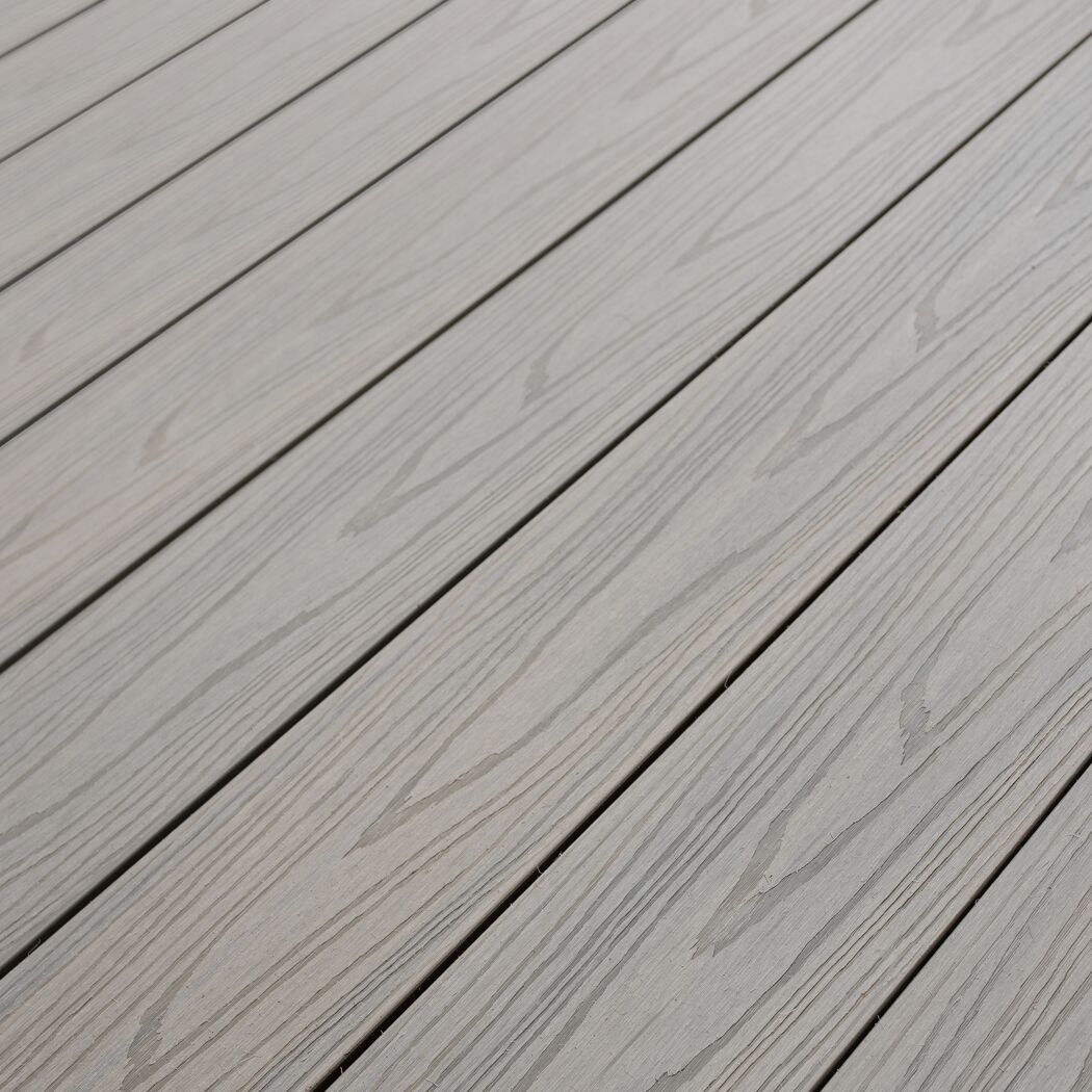 Terrassendiele WPC 400 x 14,3 x 2 cm braun/grau
