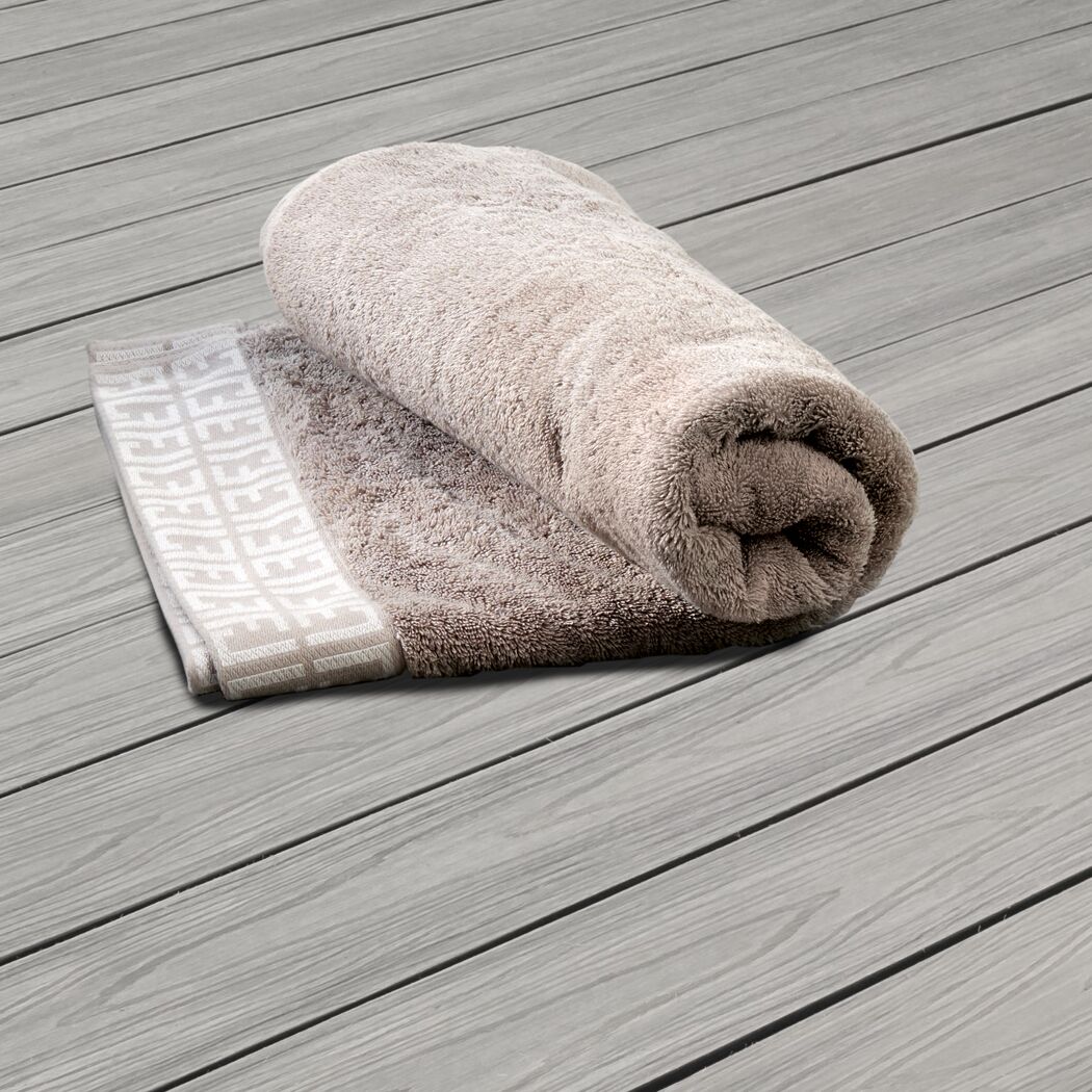 Terrassendiele WPC 400 x 14,3 x 2 cm braun/grau