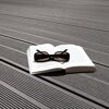 Terrassendiele WPC 300 x 14 x 2 cm grau/schwarz