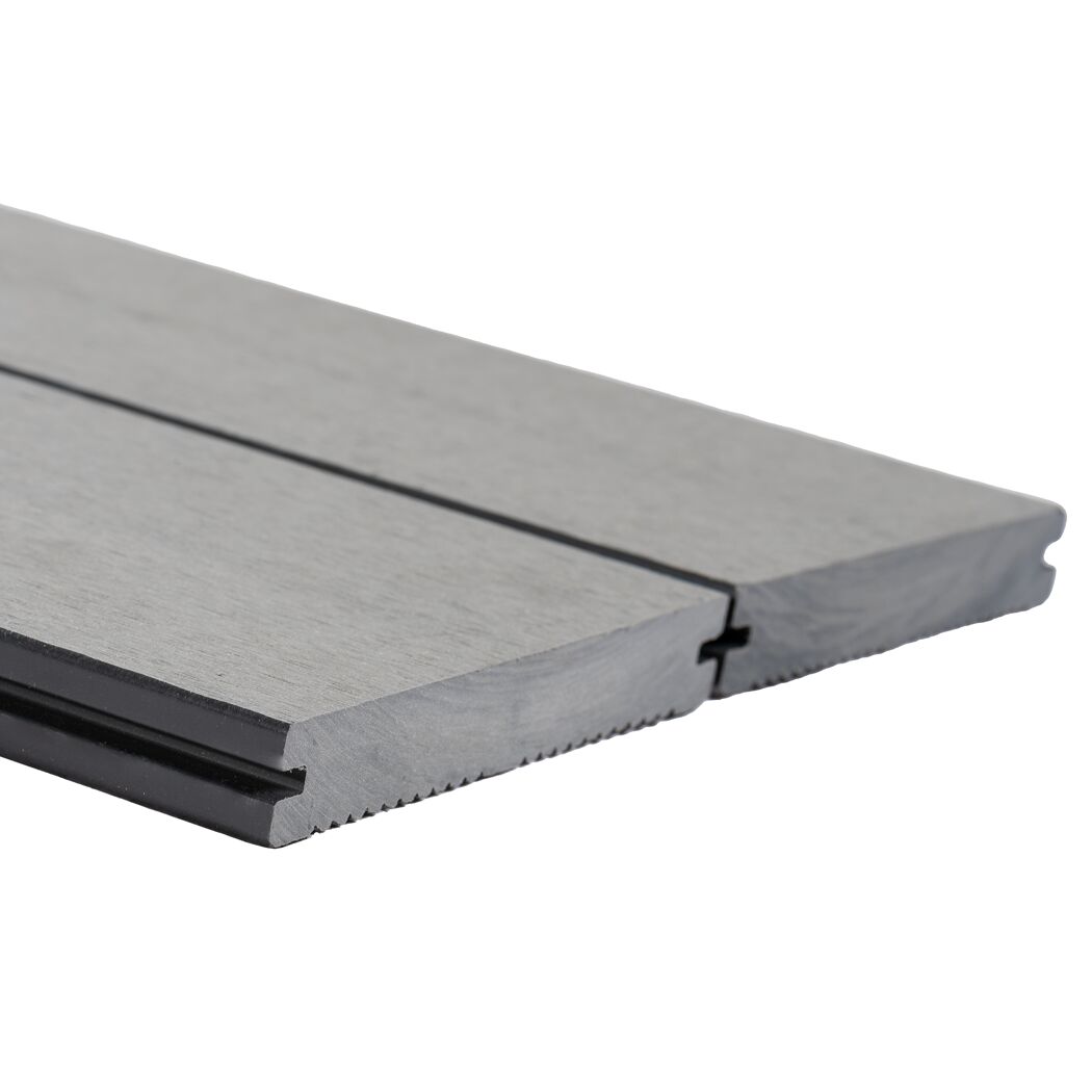 Terrassendiele WPC 300 x 14 x 2 cm grau