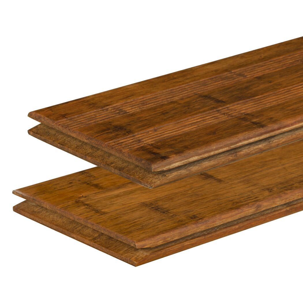Terrassendiele Bambus 220 x 14 x 2 cm braun/grau