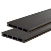 Terrassendiele WPC 300 x 14,5 x 2 cm grau/schwarz
