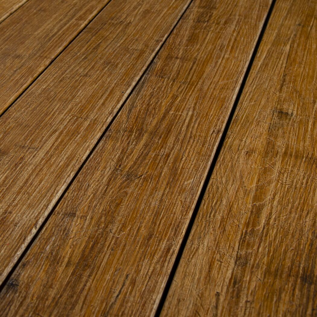 Terrassendiele Bambus 185 x 13,9 x 1,8 cm braun