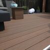 Terrassendiele WPC 200 x 14 x 2,5 cm braun/grau