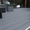 Terrassendiele WPC 200 x 14 x 2,5 cm braun/grau