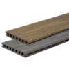 Terrassendiele WPC 400 x 14 x 2,25 cm braun/grau