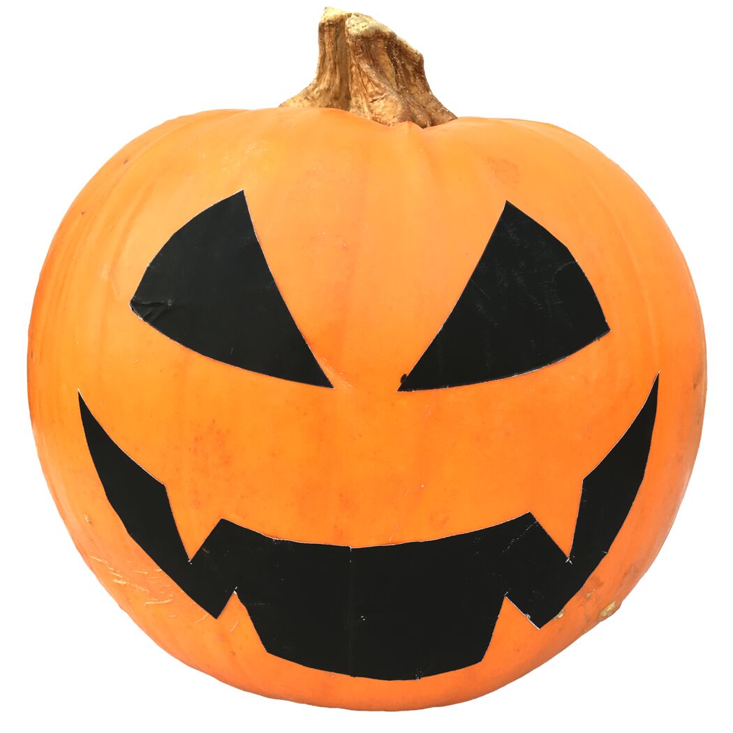 Halloween-Kürbis mit Gesicht