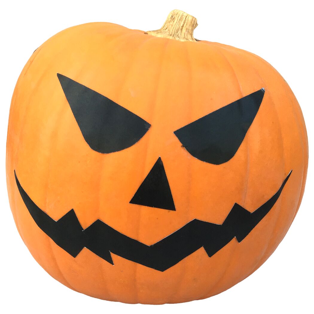 Halloween-Kürbis mit Gesicht