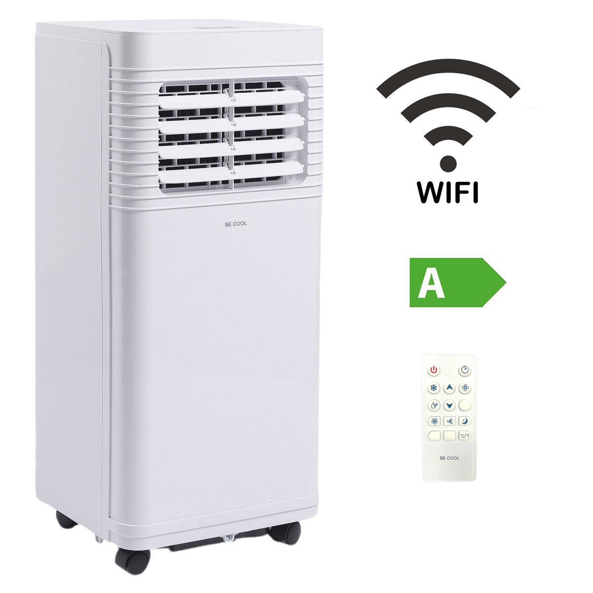 Be Cool Mobiles Klimagerät 'BC7KL2601FW' weiß 7000 BTU