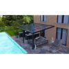 Terrassenüberdachung 'Premium Roof' anthrazit 506 x 400 cm Polycarbonat transparent