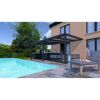 Terrassenüberdachung 'Premium Roof' anthrazit 506 x 400 cm Polycarbonat transparent