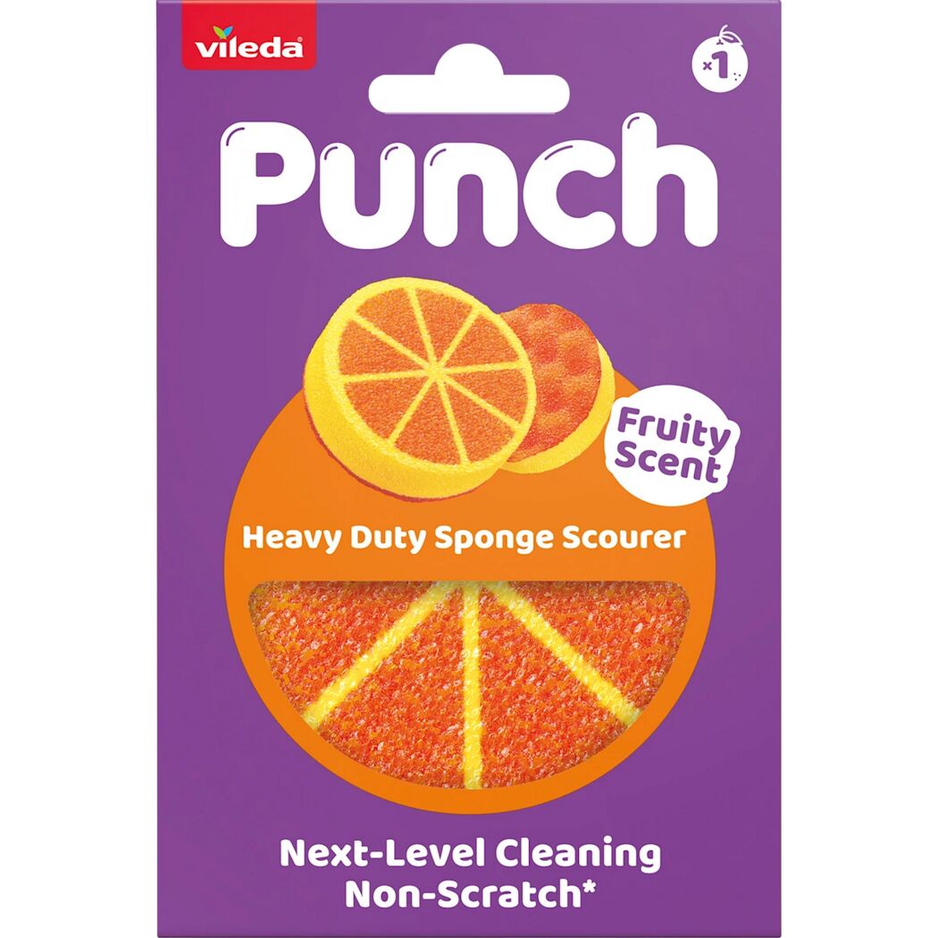 Scheuerschwamm 'Punch' mit Thermo Aktiv Schaum- und Scheuerseite