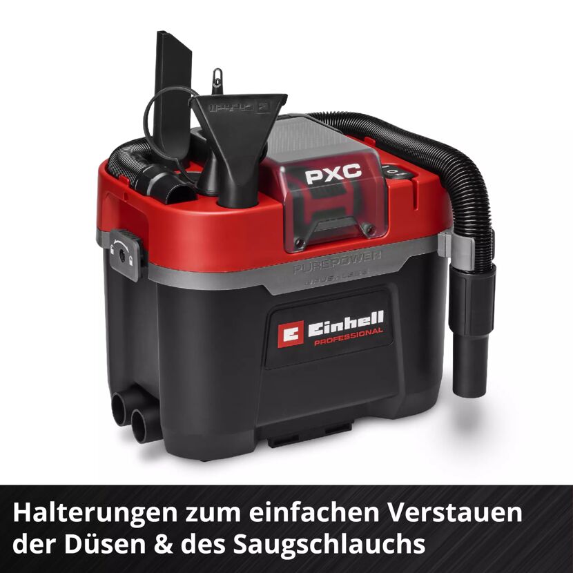 Akku-Nass-Trockensauger 'TP-VC 18/10 Li BL L-Solo' ohne Akku und Ladegerät 18 V rot/schwarz