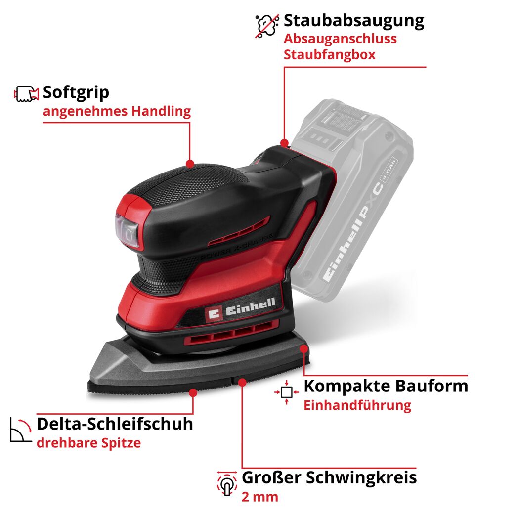 Akku-Multischleifer 'TE-OS 18/150-2 Li Solo' 18 V ohne Akku und Ladegerät