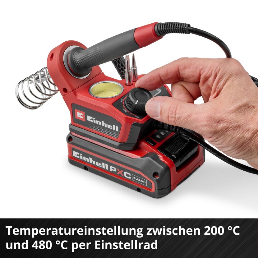 Akku-Lötkolben 'TE-SI 18/480 Li E - Solo' 60 W ohne Akku und Ladegerät 18 V rot/schwarz