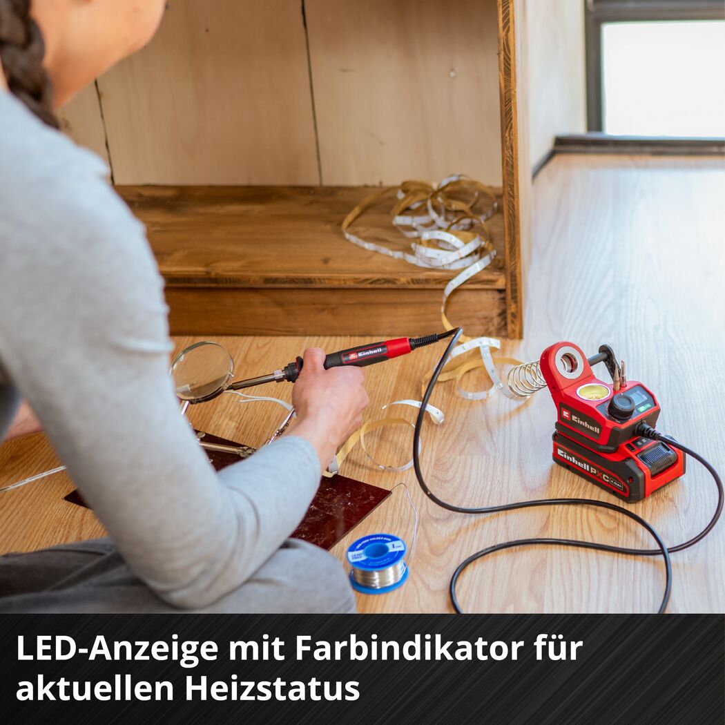 Akku-Lötkolben 'TE-SI 18/480 Li E - Solo' 60 W ohne Akku und Ladegerät 18 V rot/schwarz