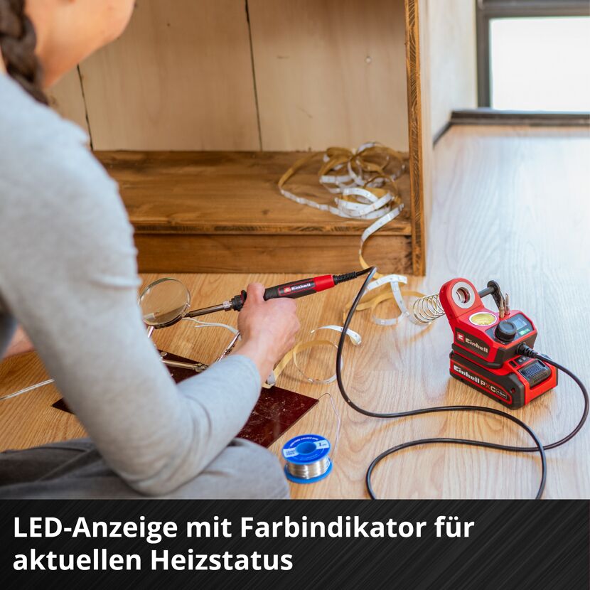 Akku-Lötkolben 'TE-SI 18/480 Li E - Solo' 60 W ohne Akku und Ladegerät 18 V rot/schwarz