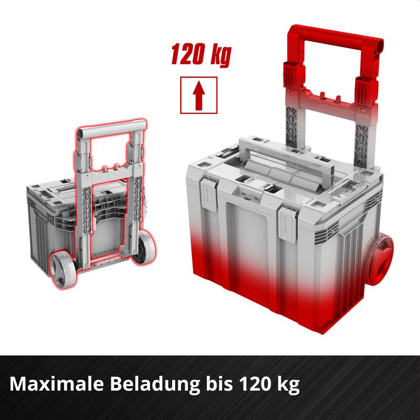 Werkzeugkoffer 'E-Case L Sealed' mit Rollen 45 x 67,5 x 40 cm